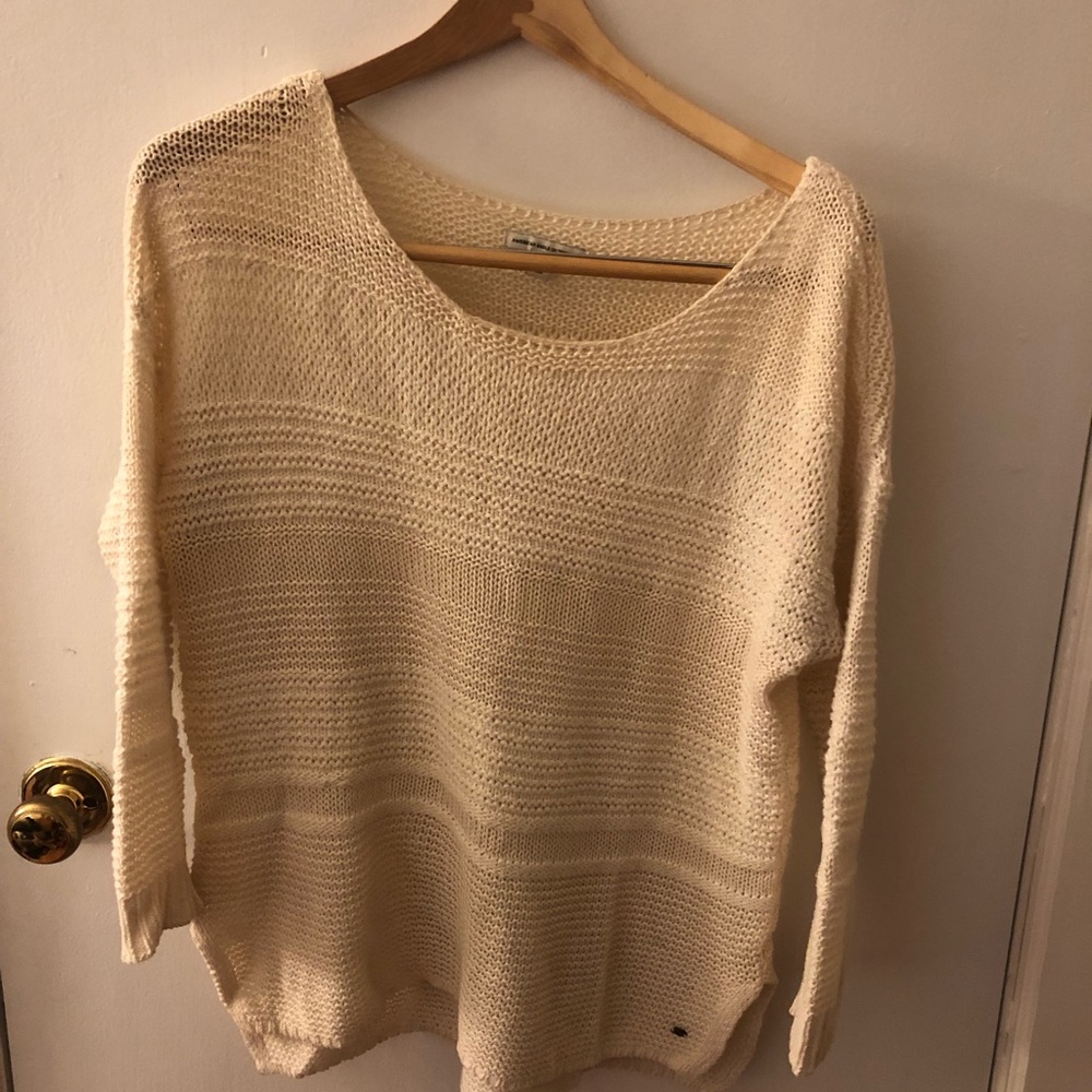 White American eagle sweater
